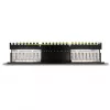 DeLOCK 66876 pataisų skydas 1U Cat6a juodas metalinis