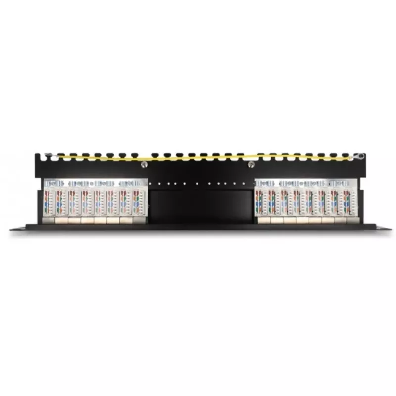 DeLOCK 66876 pataisų skydas 1U Cat6a juodas metalinis