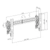TV sieninis laikiklis SBOX LVW02-48T 37–70 colių ekranams, maks. 70 kg, VESA iki 800×400