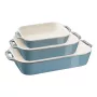 Staub 40508-172-0 keraminis stačiakampis kepimo indų rinkinys, 3 dalių, antikvarinis turkio