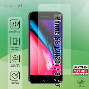 Apsauginis ekrano stikliukas 4smarts 456348 Apple iPhone SE (2020) / 8 / 7