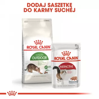 Sausas kačių maistas Royal Canin Active Life Outdoor 4 kg — suaugusioms katėms, paukštienos, 30% baltymų, 20% riebalų