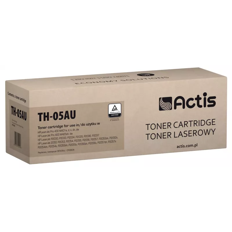 Actis TH-05AU Toner Universlaus (pakeičia HP 05A, CE505A, 80A, CF280A, TH-80A; Standartinis; 2800 puslapių; juodas)
