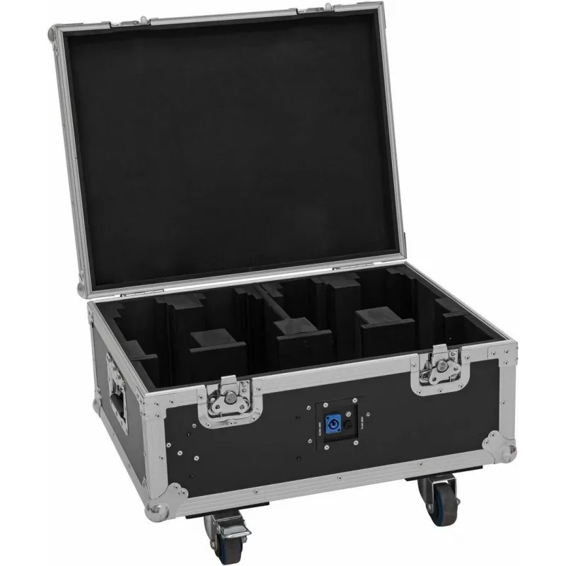 Flightcase Roadinger 31005247 4× AKKU MBT-3 su ratukais ir integruota įkrovimo funkcija