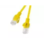 PATCHCORD Cat.5E UTP 2M Geltonas FLUKE PASSED LANBERG 10 VNT. PAKUOTĖ