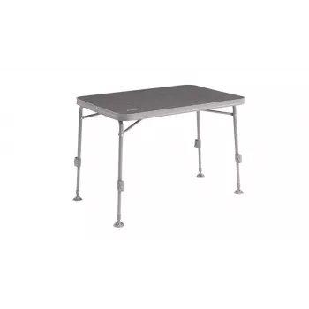 Stalas Outwell Coledale M Pilka — aliuminis viršus ir rėmas, 680×1000 mm, aukštis 56 cm