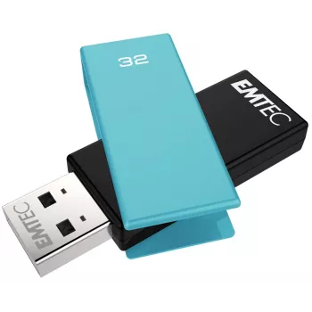 USB atmintukas Emtec 32 GB USB Type-A C350 Brick 2.0 juoda mėlyna