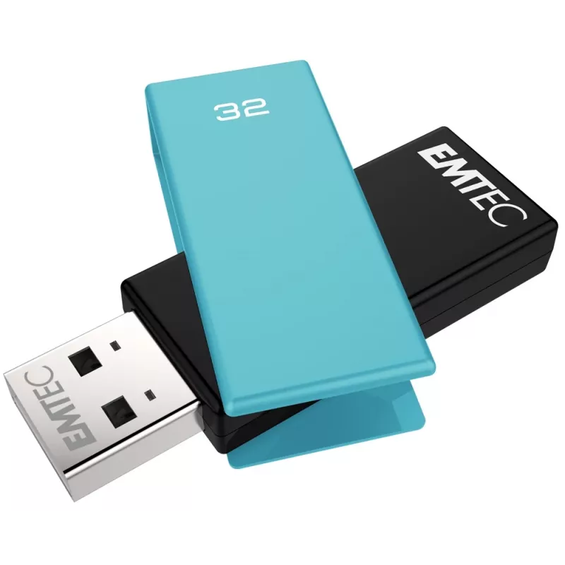 USB atmintukas Emtec 32 GB USB Type-A C350 Brick 2.0 juoda mėlyna