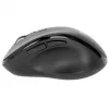 „Manhattan“ ergonominė belaidė pelė, dešiniarankiams, reguliuojama 800/1200/1600 dpi, 2,4 GHz (iki 10 m), šeši mygtukai su slinkties ratuku, kombinuotas USB-A ir USB-C imtuvas, juoda, AA baterija (pridedama), trejų metų garantija