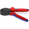 Užspaudimo įrankis Knipex PreciForce modelis 975236 SB — izoliuotos rankenos juodos, mėlynos ir raudonos spalvos