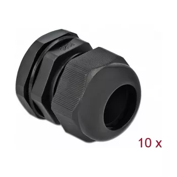 Kabelio sandariklis DeLOCK 60224 Juodas Plastikinis 10 vnt.