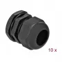 Kabelio sandariklis DeLOCK 60224 Juodas Plastikinis 10 vnt.