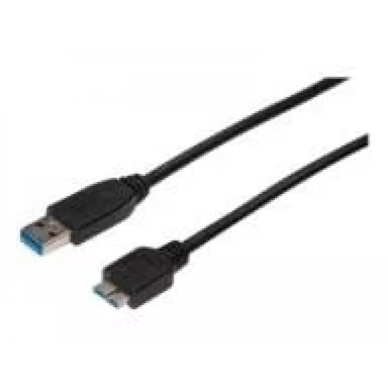 ASSMANN SuperSpeed USB 3.0 kabelis, USB A kištukas Micro USB B kištukas, Cu AWG 28, 2x ekranuotas, ilgis 1,0 m (AK-300116-010-S)