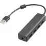 Renkforce RF-6382720 USB šakotuvas 4 prievadų USB-A USB 2.0 480 MBit/s juodas RF-USBH-110 (RF-6382720)