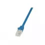 LogiLink CP2076U RJ45 tinklo kabelis, komutacinis kabelis CAT 6 U/UTP 5,00 m mėlynas su apsauga nuo ištraukimo 1 vnt