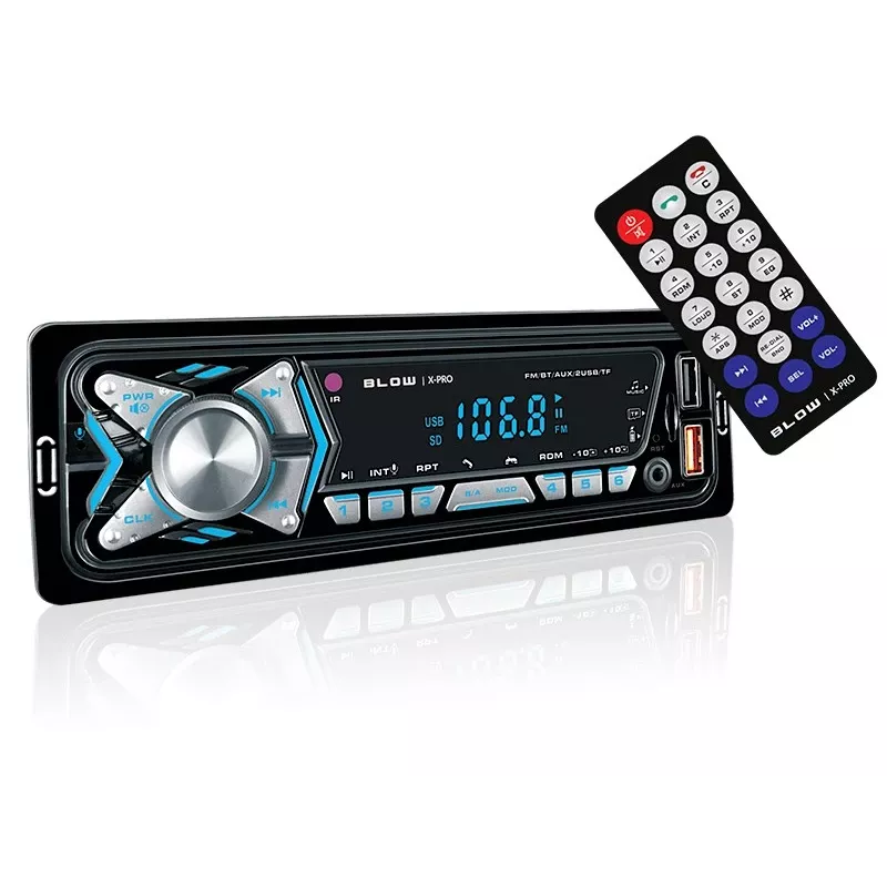 BLOW X-PRO MP3/USB/micro USB/BLUETOOTH automobilinis radijas juodas