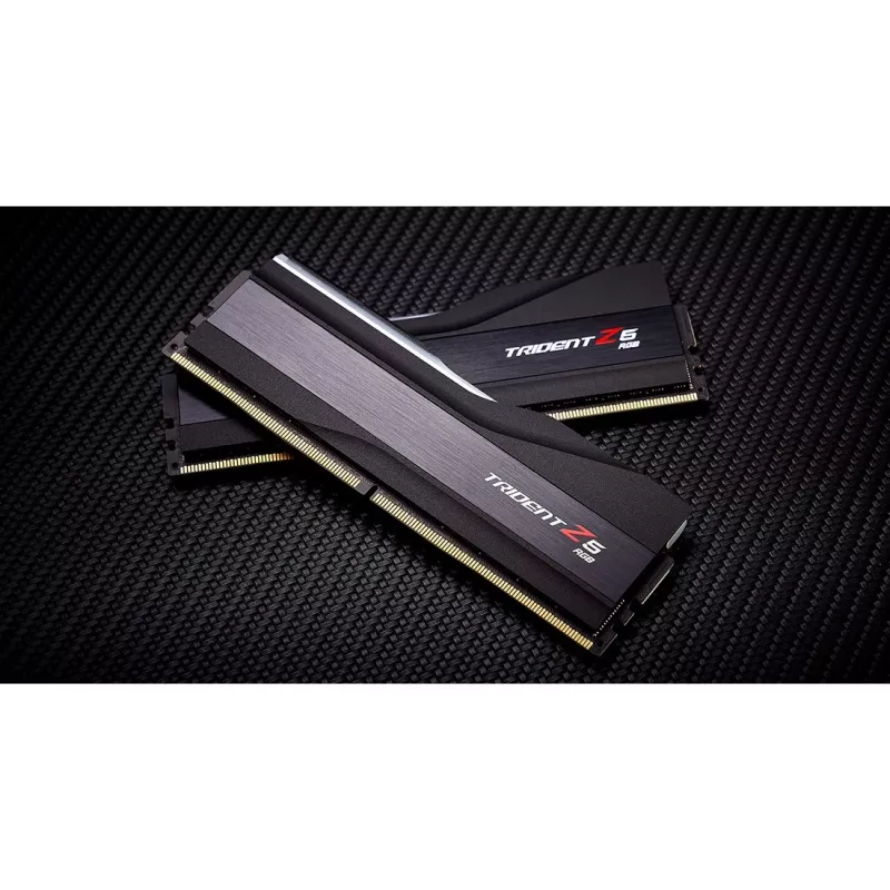 DIMM 32 GB DDR5-6000 (2x 16 GB) Dual-Kit, Arbeitsspeicher schwarz, F5-6000J3238F16GX2-TZ5RK, Trident Z5 RGB, INTEL XMP