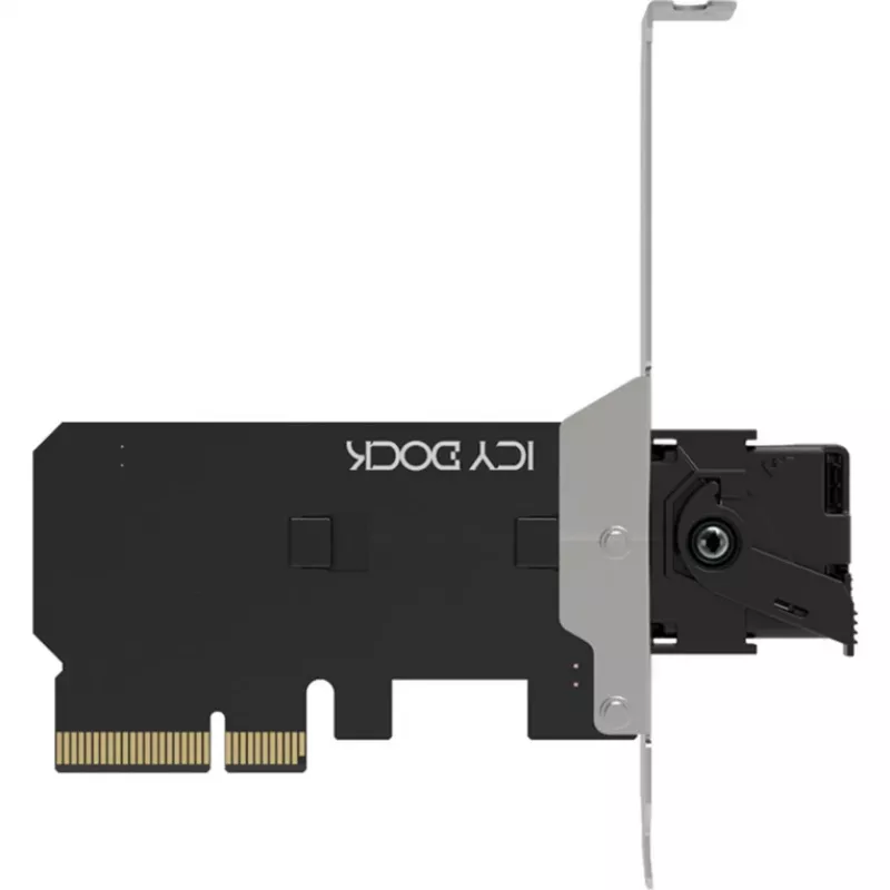 ICY DOCK MB305M4P-B išimamas M.2 NVMe SSD į PCIe 4.0 x4 adapterio kortelė