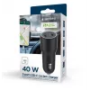 Gembird TA-UC-C2PD40-CAR-01 maitinimo adapteris juodas