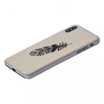 man and wood išmaniojo telefono dėklas iPhone XS Max — Indiška balta