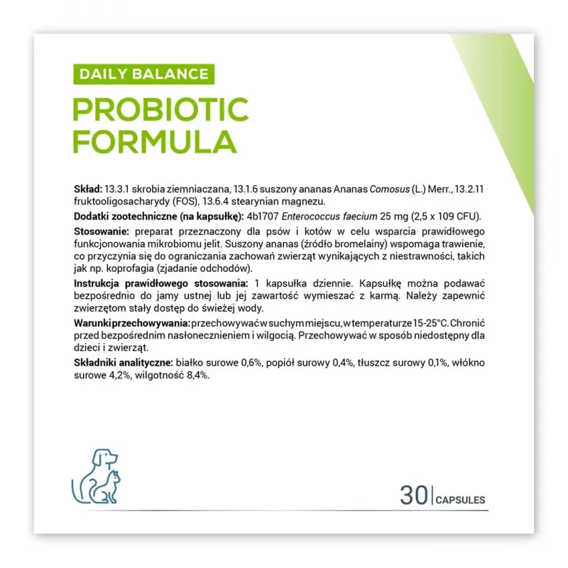 VETEXPERT Probiotic Formula - probiotikas šunims ir katėms - 30 vnt.