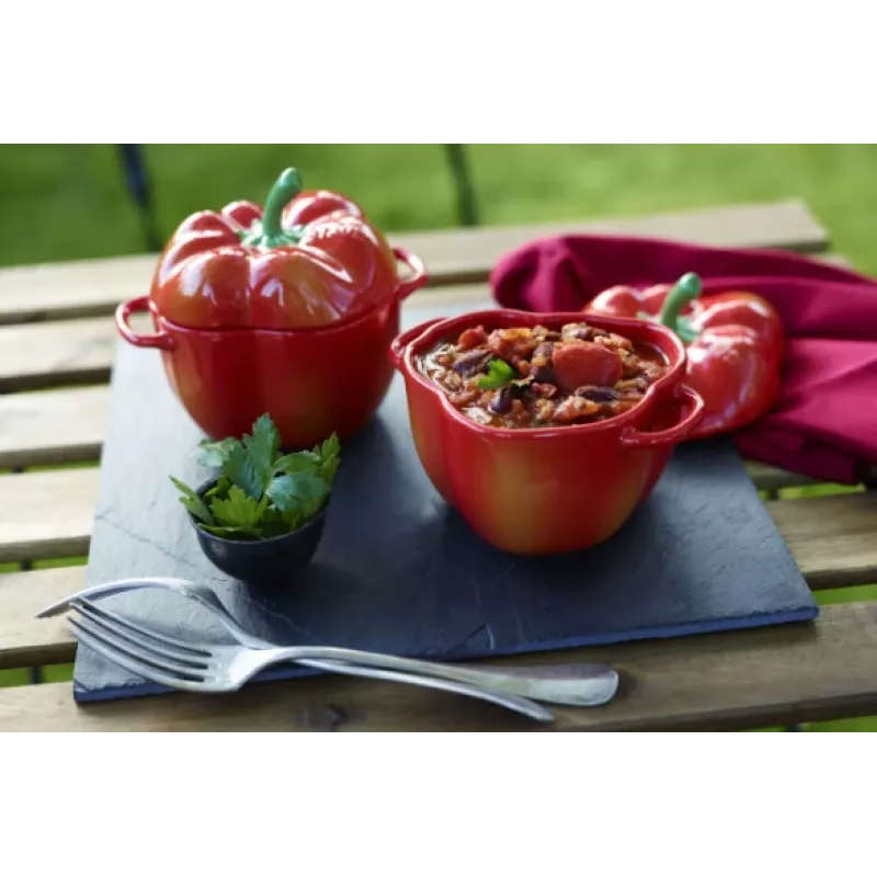 ZWILLING MINI COCOTTE PEPPER 470 ml apvalus troškintuvas kepimo indas