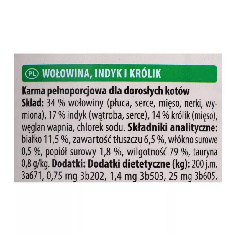 ANIMONDA Carny Adult Jautiena, kalakutiena, triušiena - šlapias kačių ėdalas - 400g