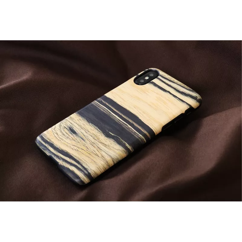 man and wood išmaniojo telefono dėklas iPhone X/XS – baltas ąžuolas juodas