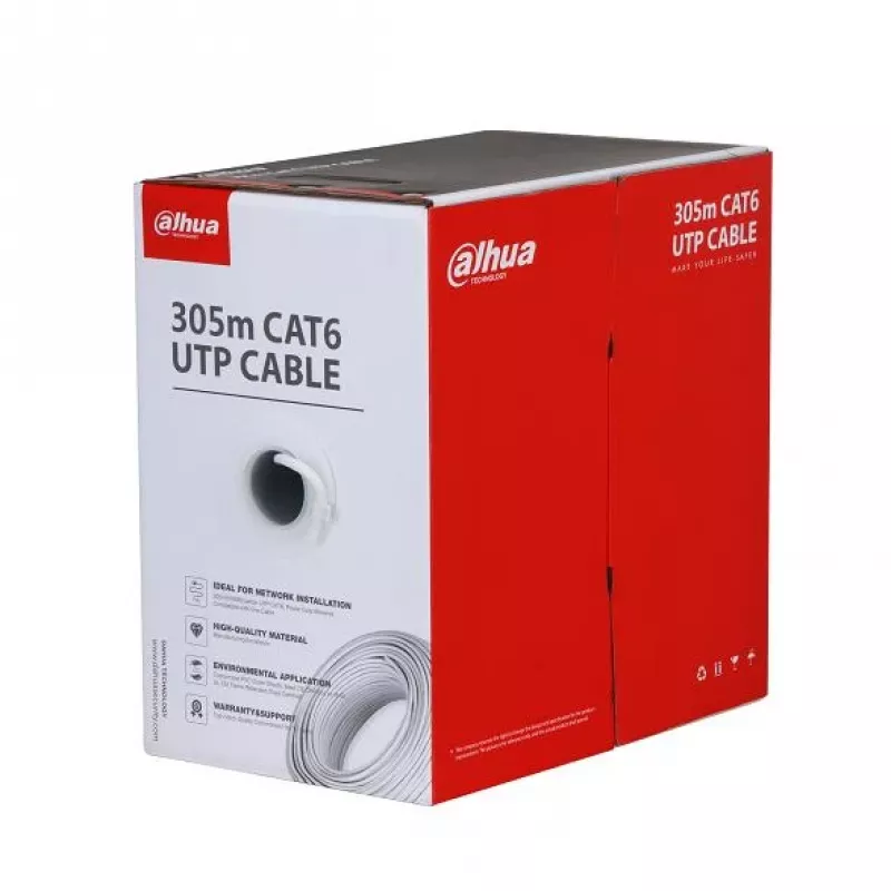Kabelis CAT6 UTP 305M Cca Balta/PFM922I-6UN-C-Balta Dahua