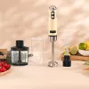 Rankinis plakiklis CECOTEC Power Mixer RetroGeltona 1200MAX Cream&Crush, 1200 W, keli greičiai, tešlos kabliukai ir plakimo šluotelės
