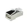 Laido jungtis RJ45 LogiLink MP0022, juoda, skaidri
