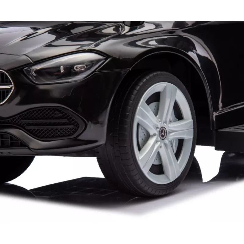 Stumiamas vaikiškas automobiliukas milly mally Mercedes C-Class juodas, modelis 6107