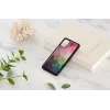 Telefono dėklas iKins Samsung Galaxy S20+ — vandens gėlių dizainas, juodas