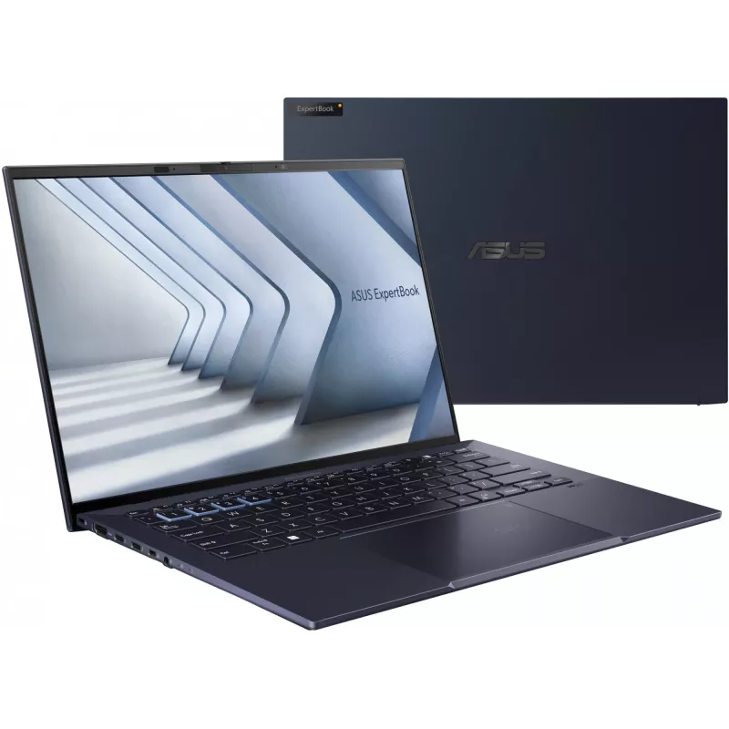 ASUS ExpertBook B9 OLED B9403CVAR-PP1735X Intel Core 7 150U nešiojamas kompiuteris 35,6 cm (14 colių) WQXGA+ 16 GB LPDDR5x-SDRAM 512 GB SSD Wi-Fi 6E (802.11ax) Windows 11 Pro vokiška juoda