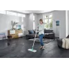 Plokščia šluota Leifheit Profi XL cotton plus — 420 mm plotis, 360° sukama galvutė, medvilnė/pluoštas, aliuminio rankena
