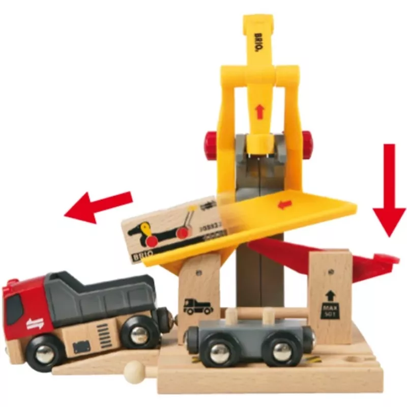 BRIO World krovinių pakrovimo stotis, žaidimų pastatas