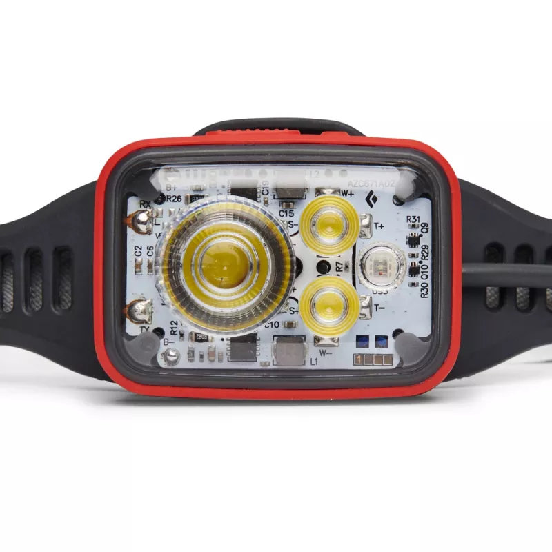 Juoda Diamond Distance 1500 raudona, balta rankinė lempa LED