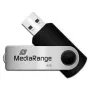 „MediaRange MR908NTRL“ USB atmintinė 8 GB USB tipo A 2.0 juoda – sidabrinė (MR908NTRL)
