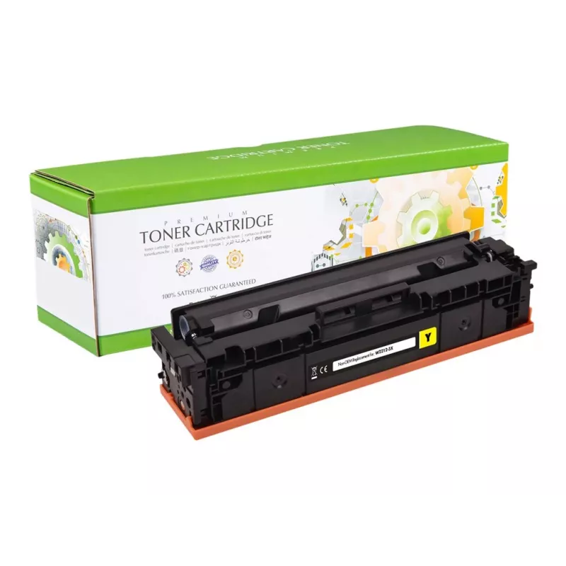 STATIC Dažų kasetė, suderinama su HP W2212X, geltona, didelės talpos, suderinama, 2 450 puslapių