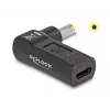 DeLOCK adapteris USB Type-C lizdas į HP 4,8 x 1,7 mm kištuką 90° kampu