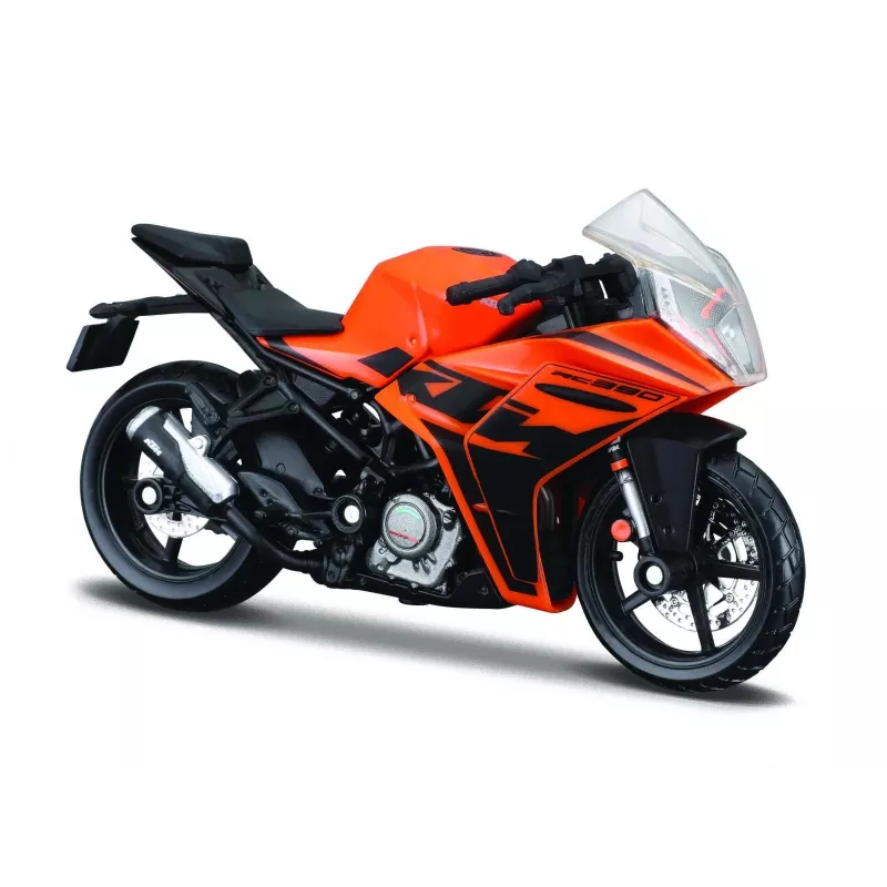 Metalinis modelis KTM RC390 su stovu 1/18