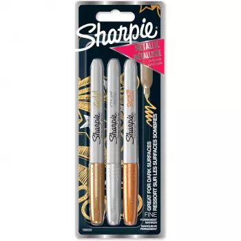 Marker Fine tip Sharpie 1986006 Bronze Gold Sidabrinė