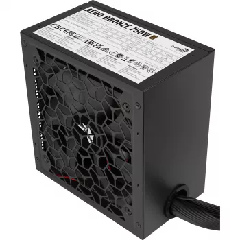 Maitinimo blokas AEROCOOL AERO BRONZE 750W APFC (V.2 2025) – 750 W galia, APFC