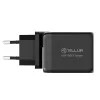 Sieninis pakrovėjas Tellur TLL151451 65W, 3 prievadai (2x USB-C, 1x USB-A)