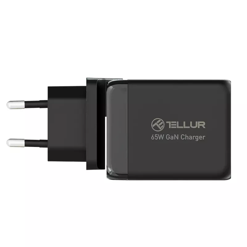 Sieninis pakrovėjas Tellur TLL151451 65W, 3 prievadai (2x USB-C, 1x USB-A)