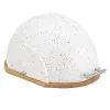 Duonos dėžutė Maestro MR-1678G ovali, plastikinė ir bambukinė, 350×200×250 mm, slankiojantis baltas dangtelis