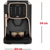 Okka Espresso Pro, visiškai automatinis, juodas/bronzinis, 1450 W