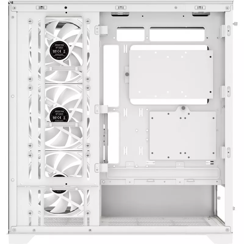Korpusas|XILENCE|ATX/micro ATX/Mini-ITX|Balta|Midi bokštas|PC|X818.W.ARGB