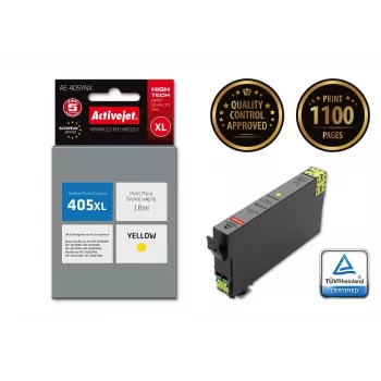 Activejet AE-405YNX rašalas (pakaitalas Epson 405XL C13T05H44010; Supreme; 18 ml; geltonas)