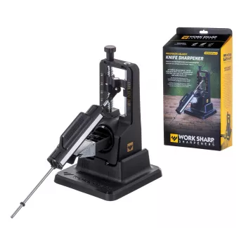 Peilių galąstuvas Work Sharp Precision Adjust 09DX164 reguliuojamas kampas su keraminio šlifavimo strypu, deimantinėmis plokštelėmis, juodas, 243,8×165,1×143,3 mm